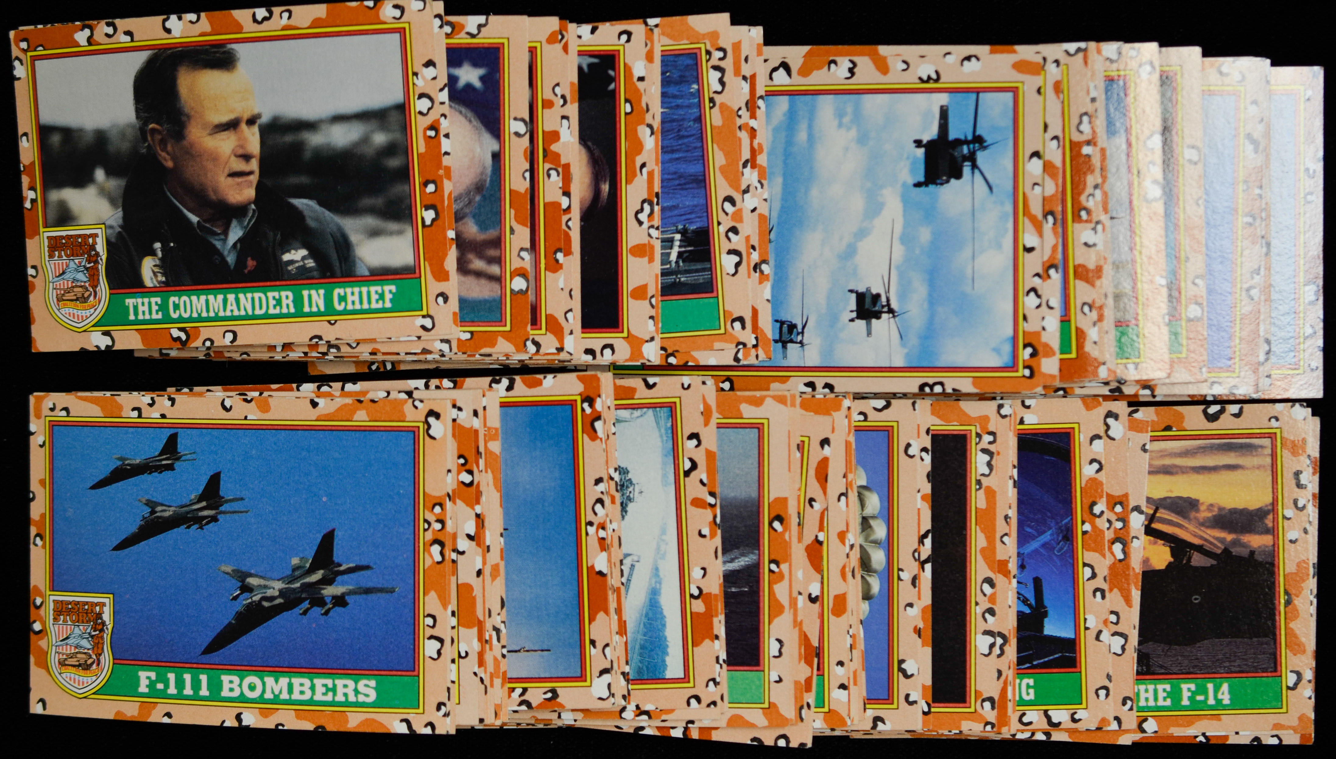 Topps Complete Set Desert Storm Trading Card Sets Brown